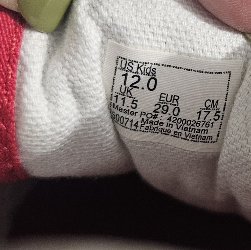 Vans Kids Sneakers in Blue, Green, and Yellow - Picture 4 of 4